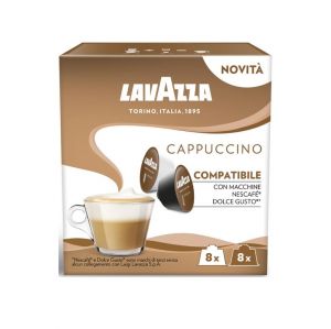 16 capsule di cappuccino Lavazza compatibili Nescafè® Dolce Gusto®*